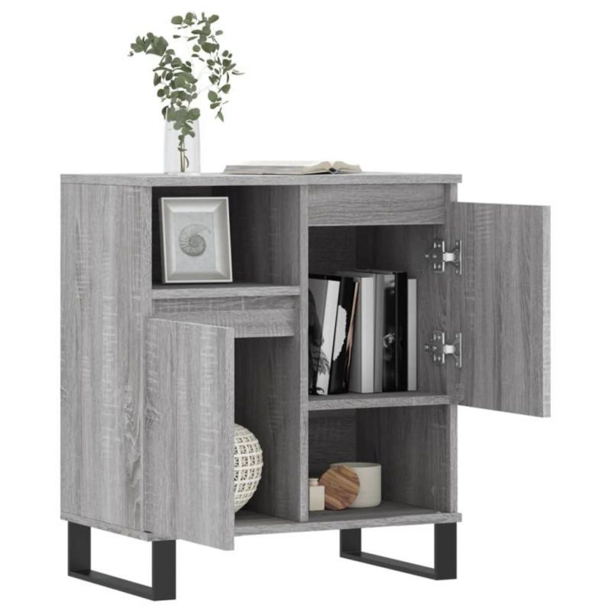 VIDAXL Buffet Sonoma gris 60x35x70 cm Bois d ingénierie