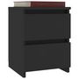 Voir la diapositive 3 : VIDAXL Table de chevet Noir 30x30x40 cm Bois d'ingenierie
