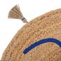 Voir la diapositive 2 : ATMOSPHERA Tapis jute imprimé pompons Soleya D80