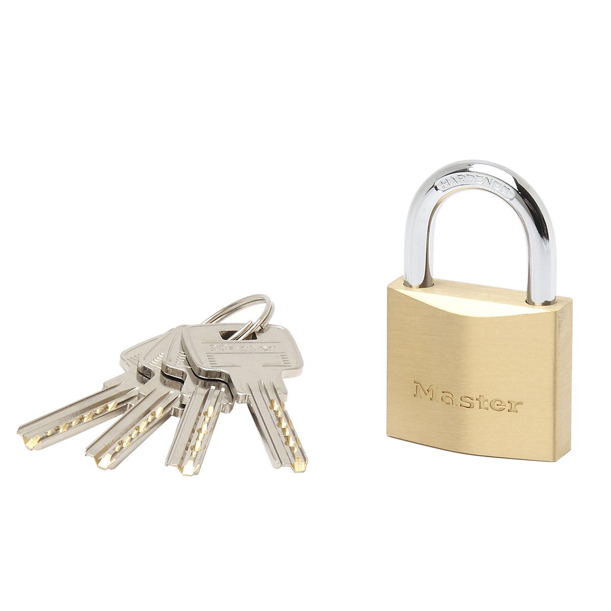 Master lock 2940eurd cadenas à clé extra fin en laiton, doré, 6,2 x 4 x 1,6 cm