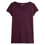 INEXTENSO T-shirt manche courte violet uni femme