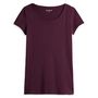 Voir la diapositive 3 : INEXTENSO T-shirt manche courte violet uni femme