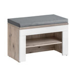 Paris Prix Meuble à Chaussures Bois avec Coussin  Gustavo  60cm Naturel