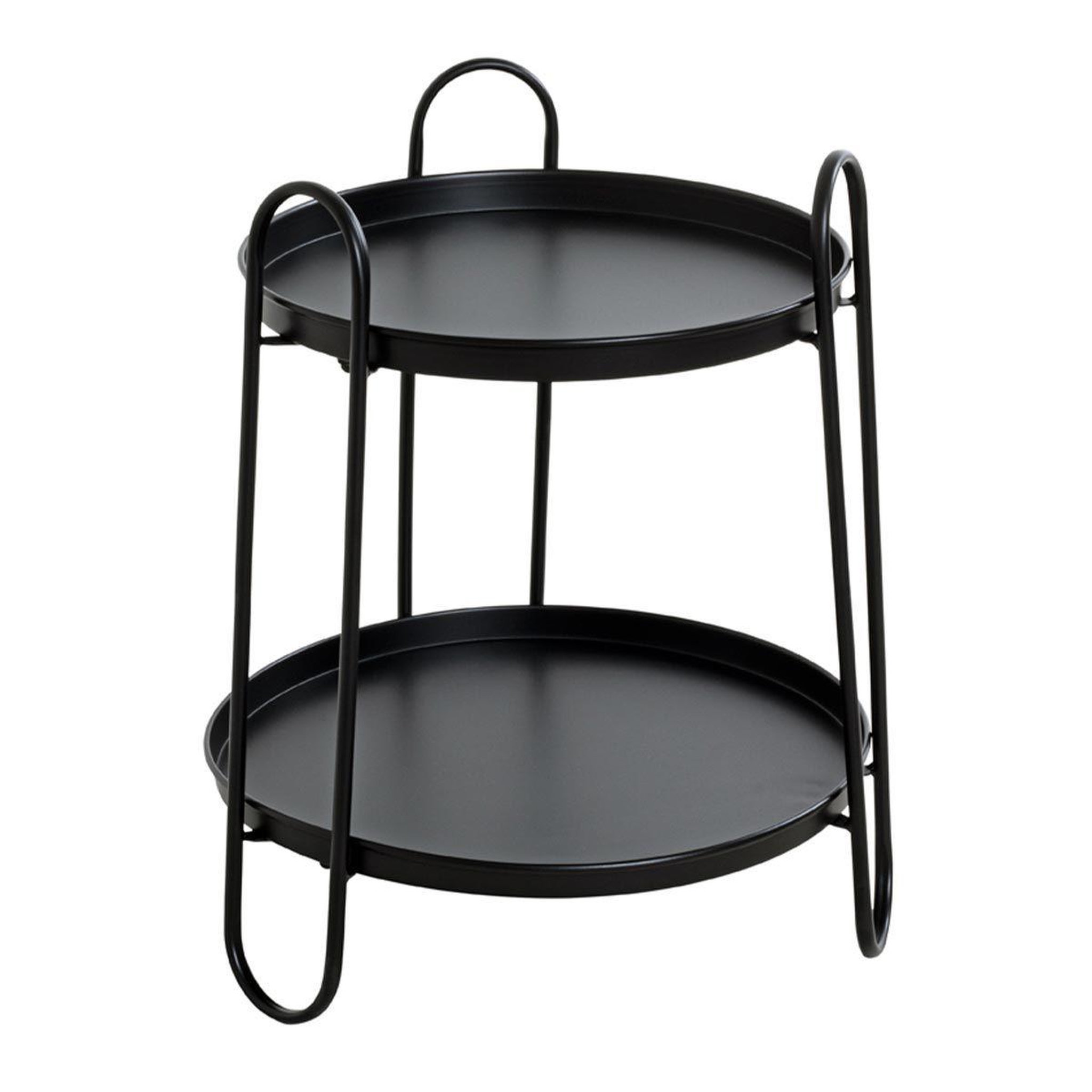 Paris Prix Table d'appoint design  amita  50cm noir laqué