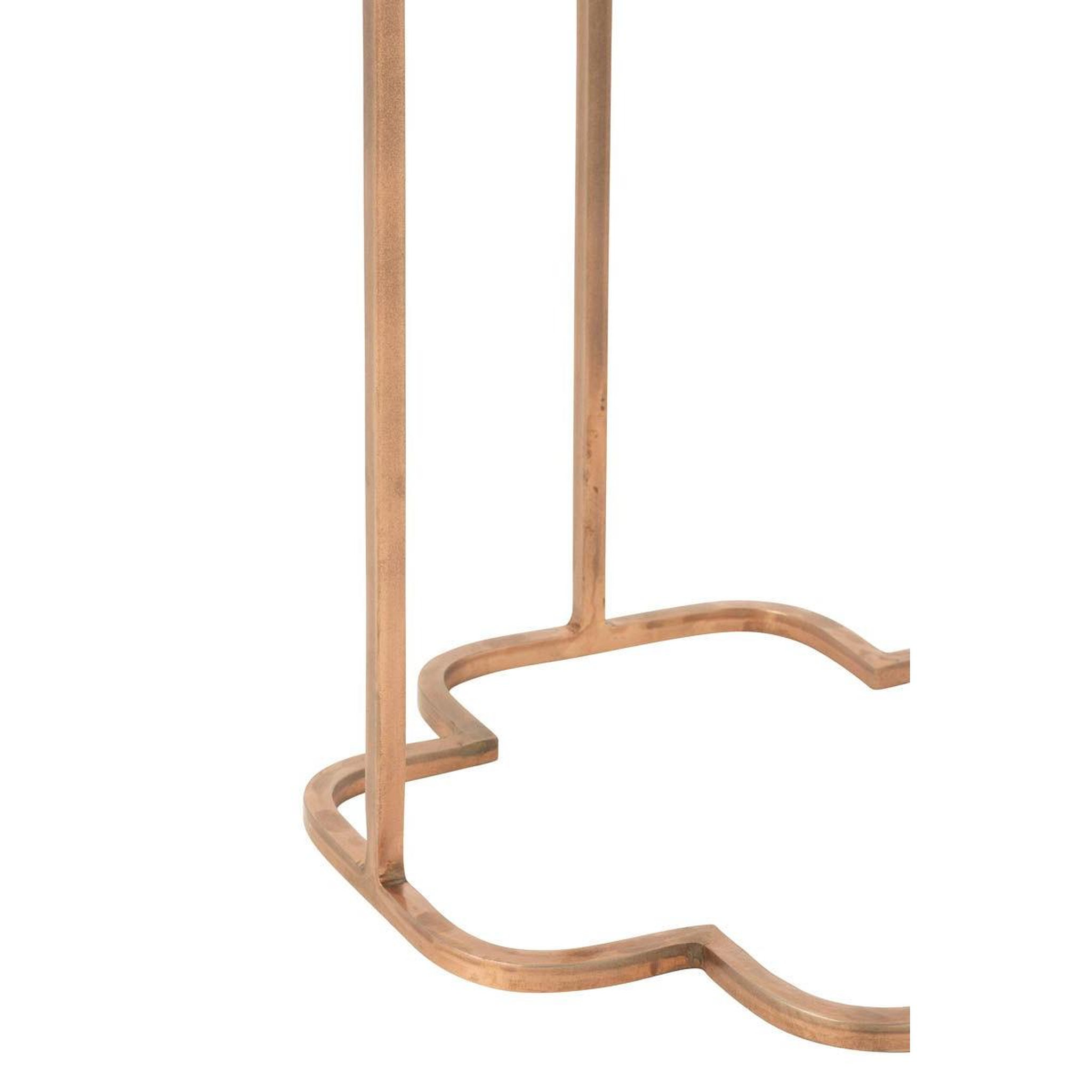 Voir la diapositive 5 : J-LINE Lot de 2 tables d'appoint métal  ones  61cm cuivre