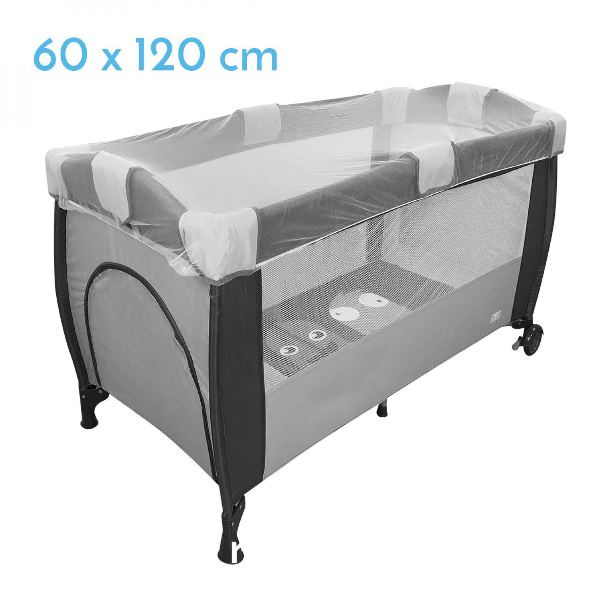 Voir la diapositive 1 : Monsieur Bébé Moustiquaire universelle pour lit bébé 60 x 120 cm - Blanc transparent