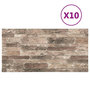 Voir la diapositive 3 : VIDAXL Panneaux muraux 3D avec design de brique multicolore 10 pcs EPS