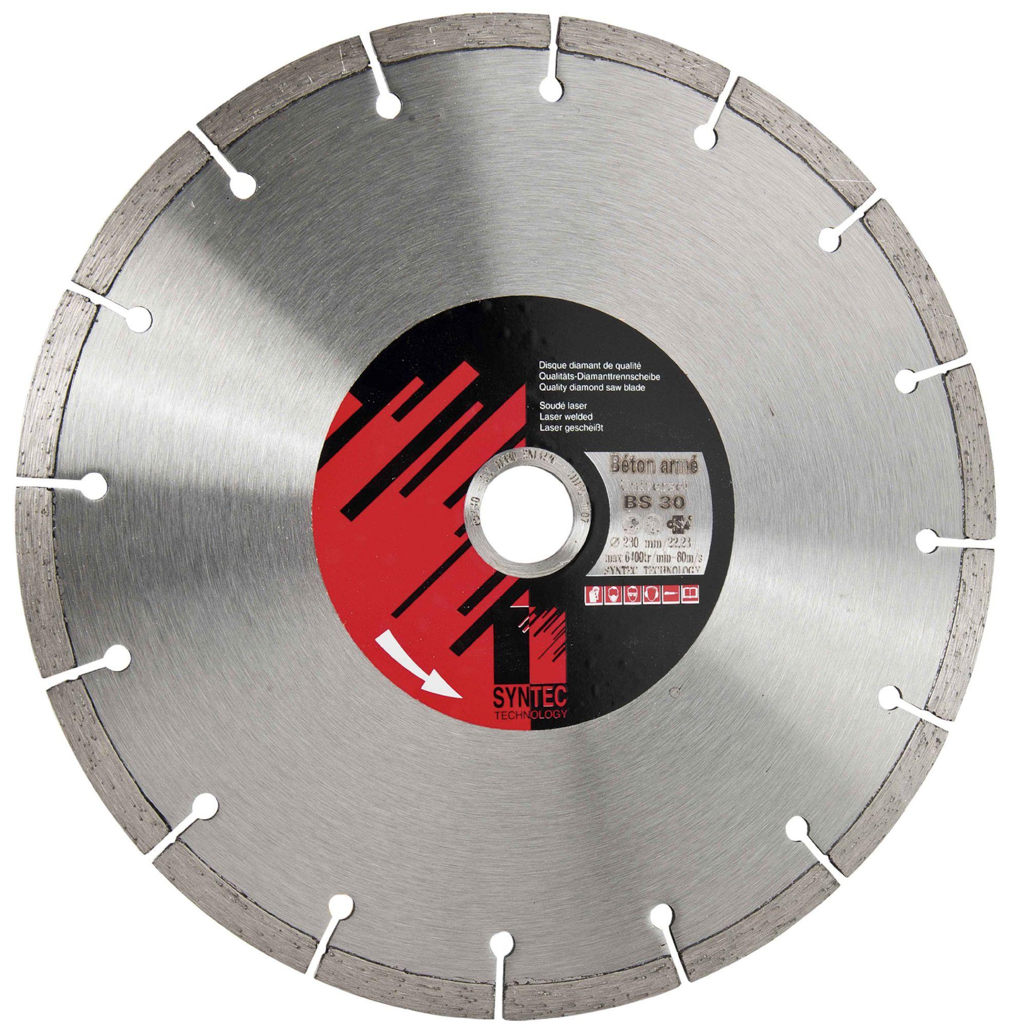 SYNTEC TECHNOLOGY Disque diamant à segment Ø 230 mm