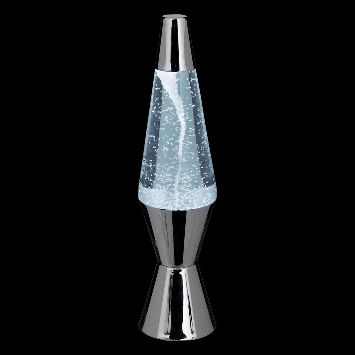 ATMOSPHERA Lampe à Poser Tornade  Lava  36cm Argent
