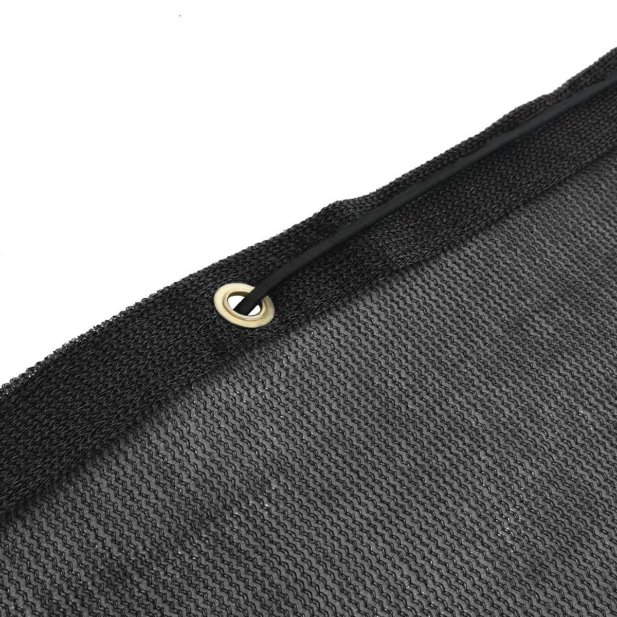 VIDAXL Filet de conteneur PEHD 4 x 8 m Noir