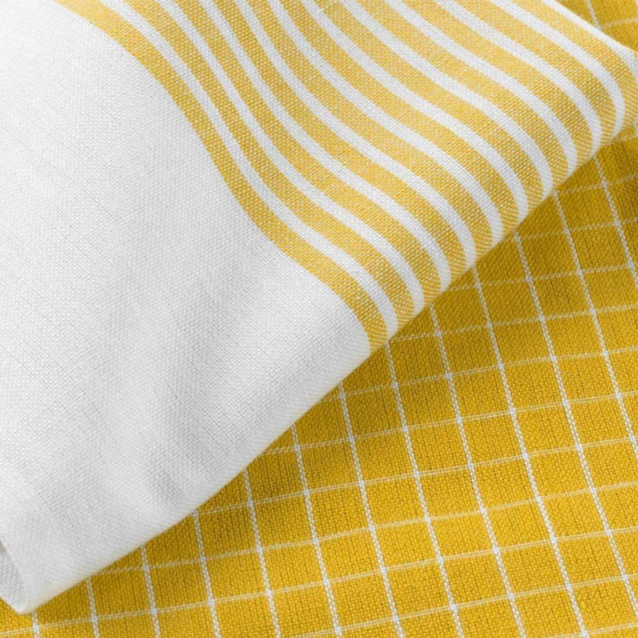 Voir la diapositive 2 : Douceur d'Intérieur Lot de 2 torchons  chef en cuisine  50x70cm jaune