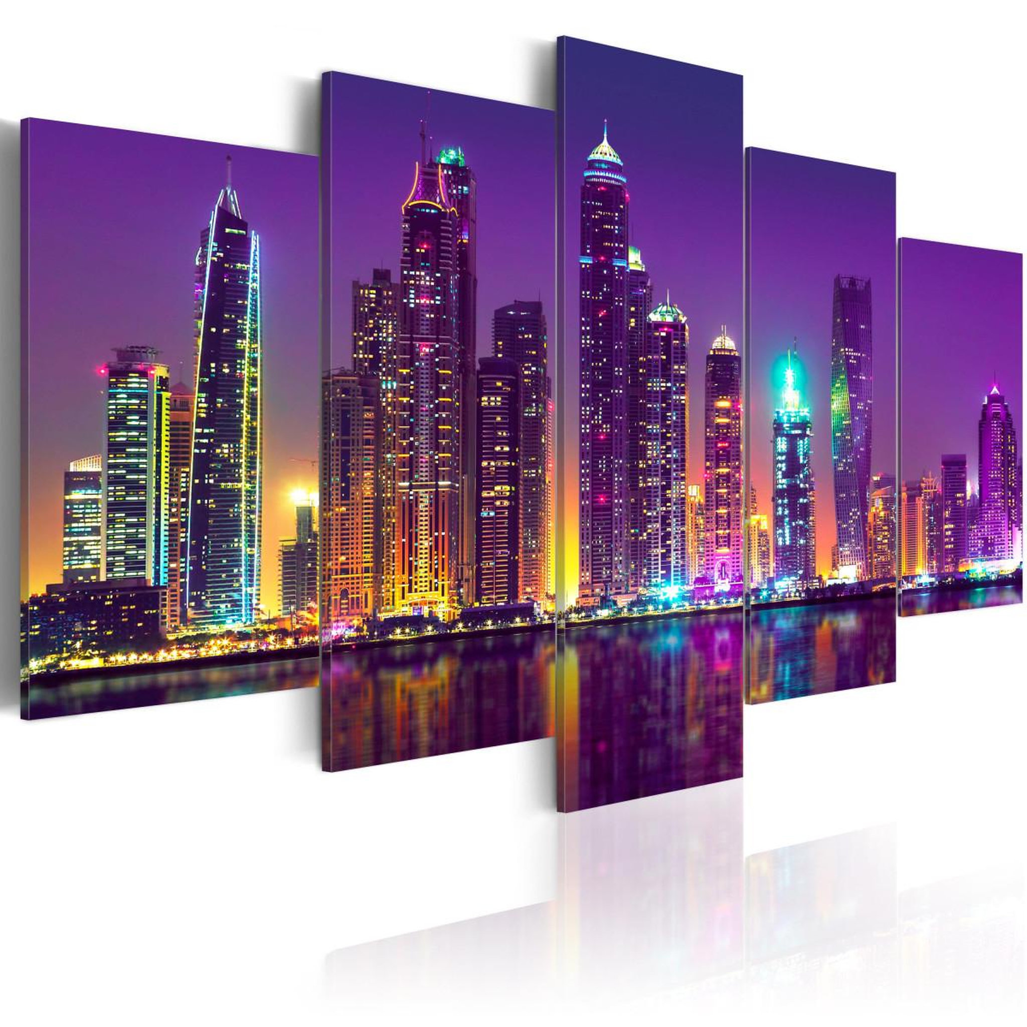 Paris Prix Tableau imprimé  purple nights. Coloris disponibles : Multicolore
