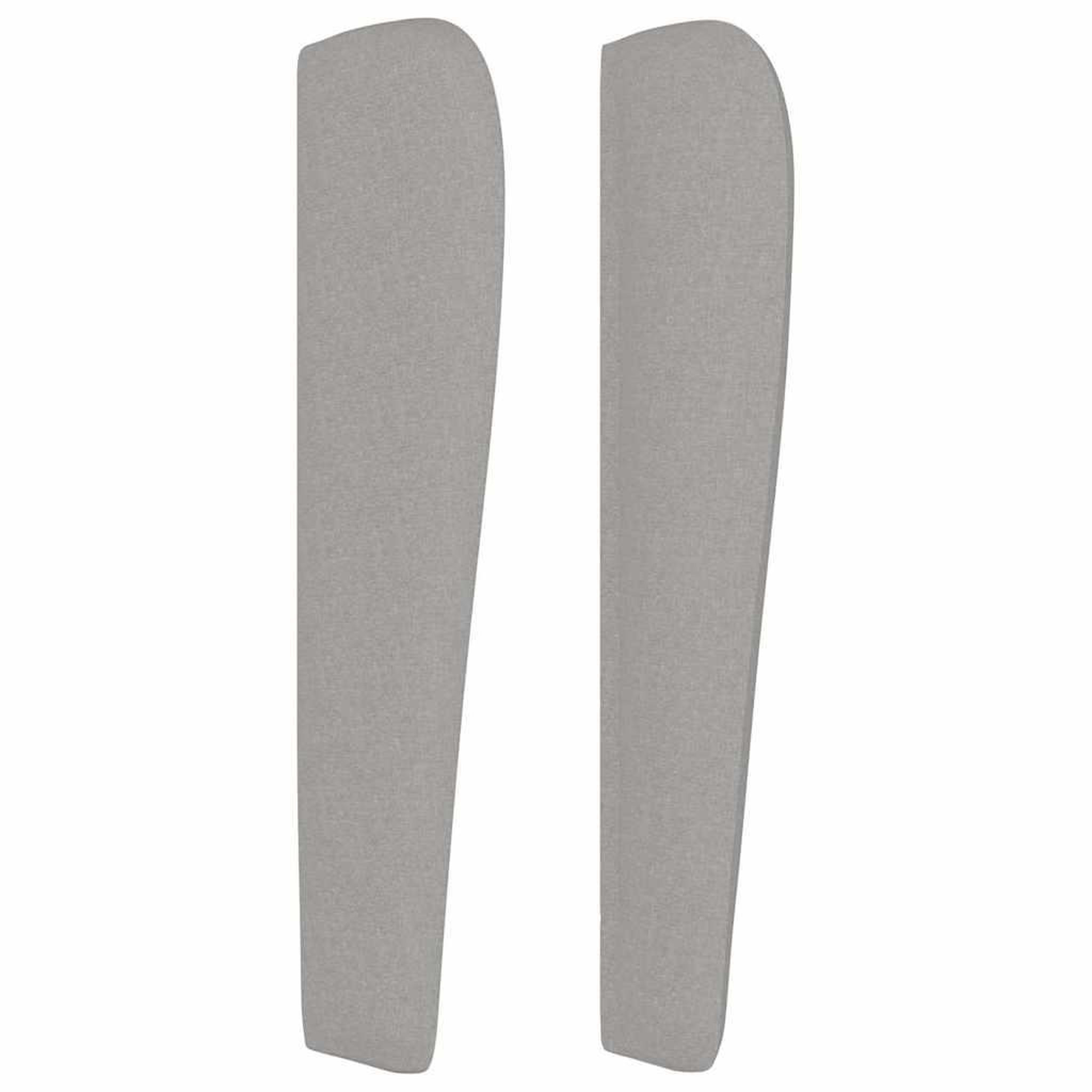 Voir la diapositive 4 : VIDAXL Tete de lit avec oreilles gris clair 183x23x118/128 cm tissu