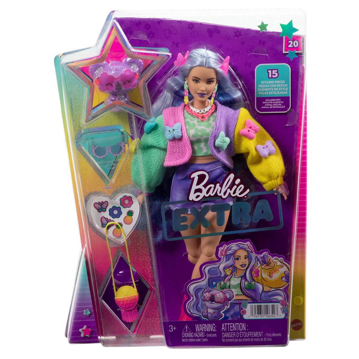 BARBIE Poupée Barbie Extra et Koala 