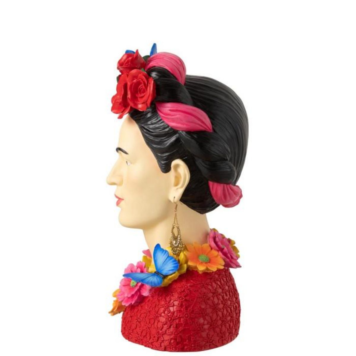 Paris Prix Statuette Déco Buste  Frida Khalo  40cm Multicolore