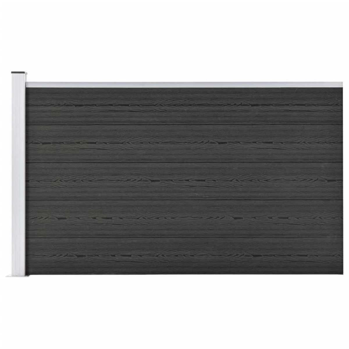 VIDAXL Cloture de jardin WPC 175x105 cm Gris