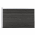 VIDAXL Cloture de jardin WPC 175x105 cm Gris
