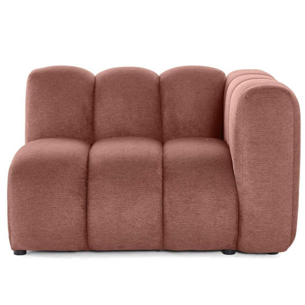 LISA DESIGN Debbie - module d'assise droit en tissu texturé