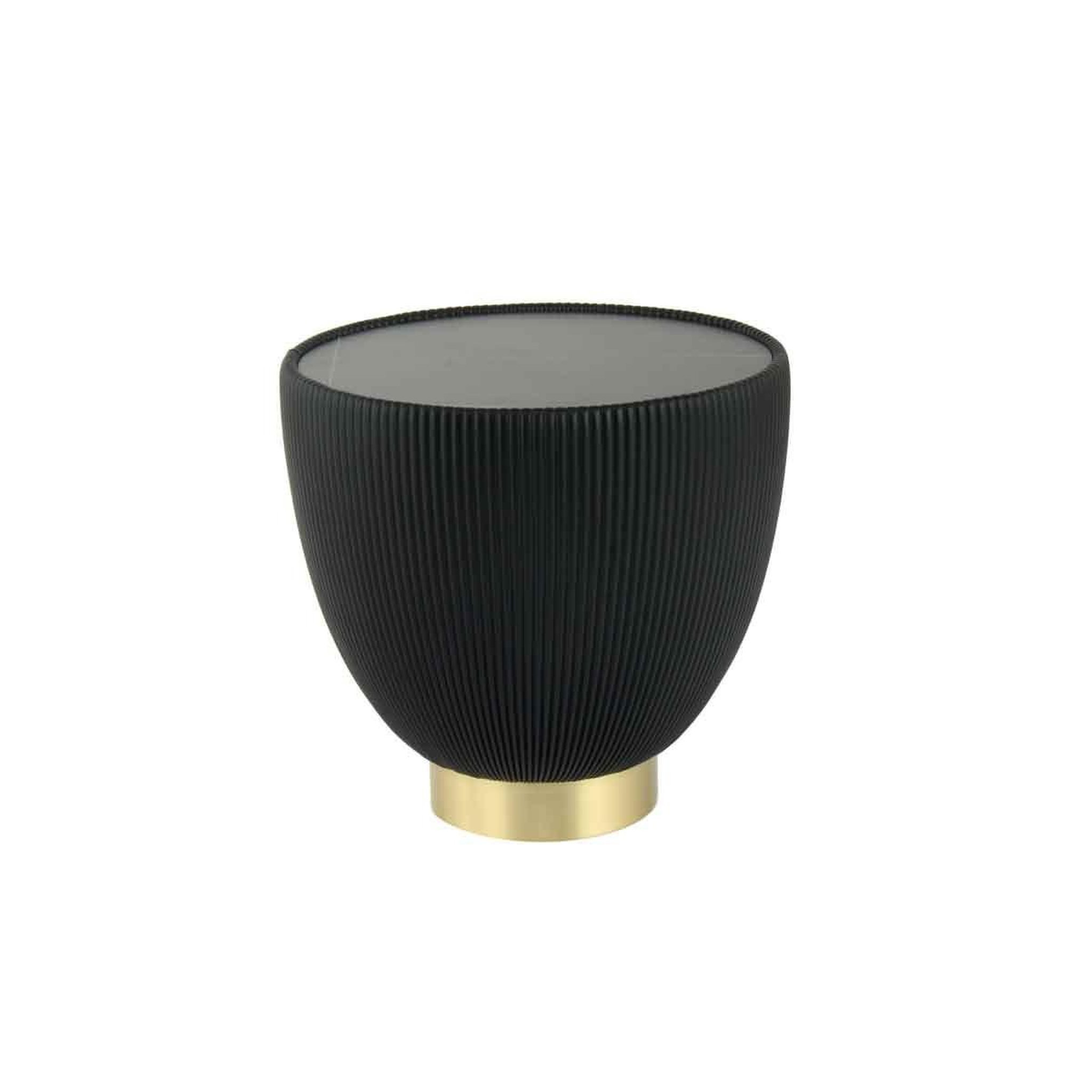 Voir la diapositive 2 : Paris Prix Table d'Appoint Design  Jokai  47cm Noir & Or