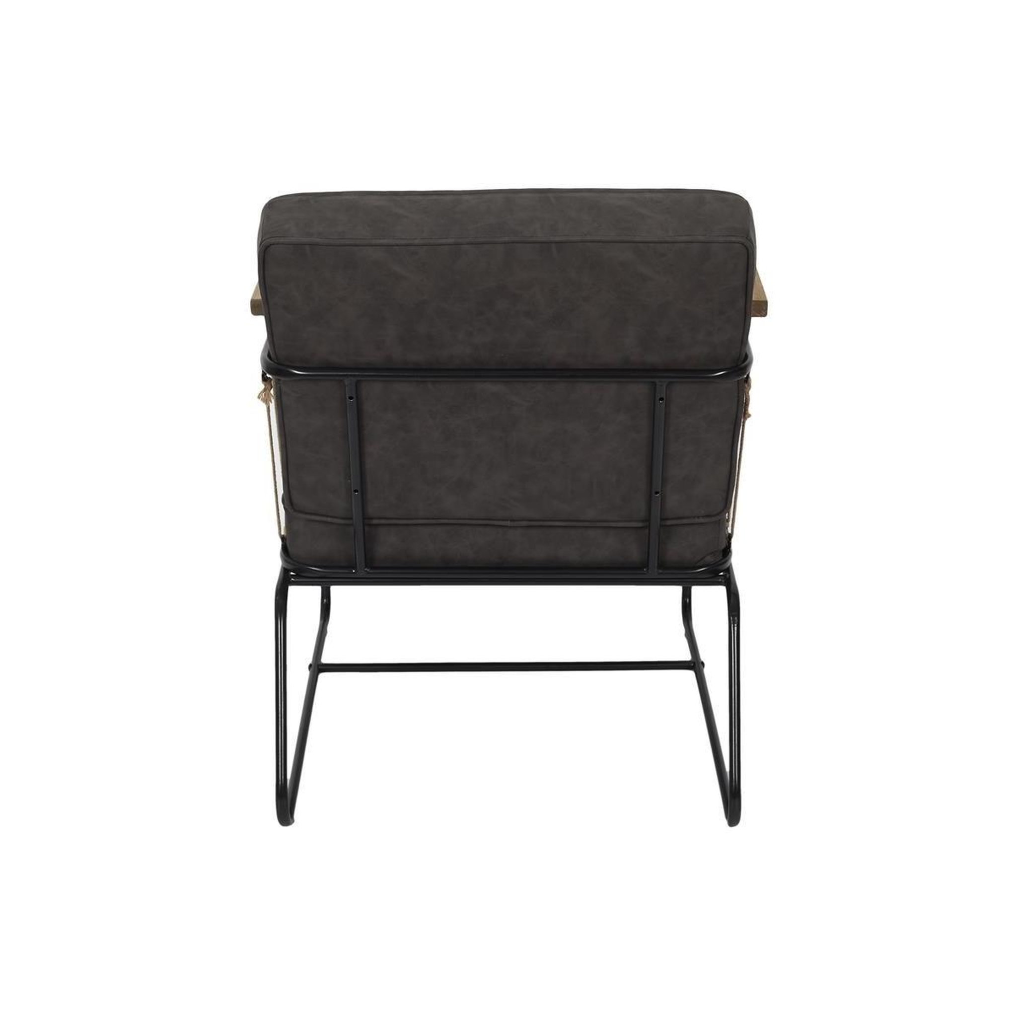 Voir la diapositive 4 : The Home Deco Factory Fauteuil design  benson  79cm marron