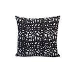 Proloisirs Coussin déhoussable exterieur décor Motif Graphique chevron noir 45 x 45 cm