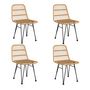 Voir la diapositive 4 : VIDAXL Ensemble a manger de jardin 5pcs Resine tressee