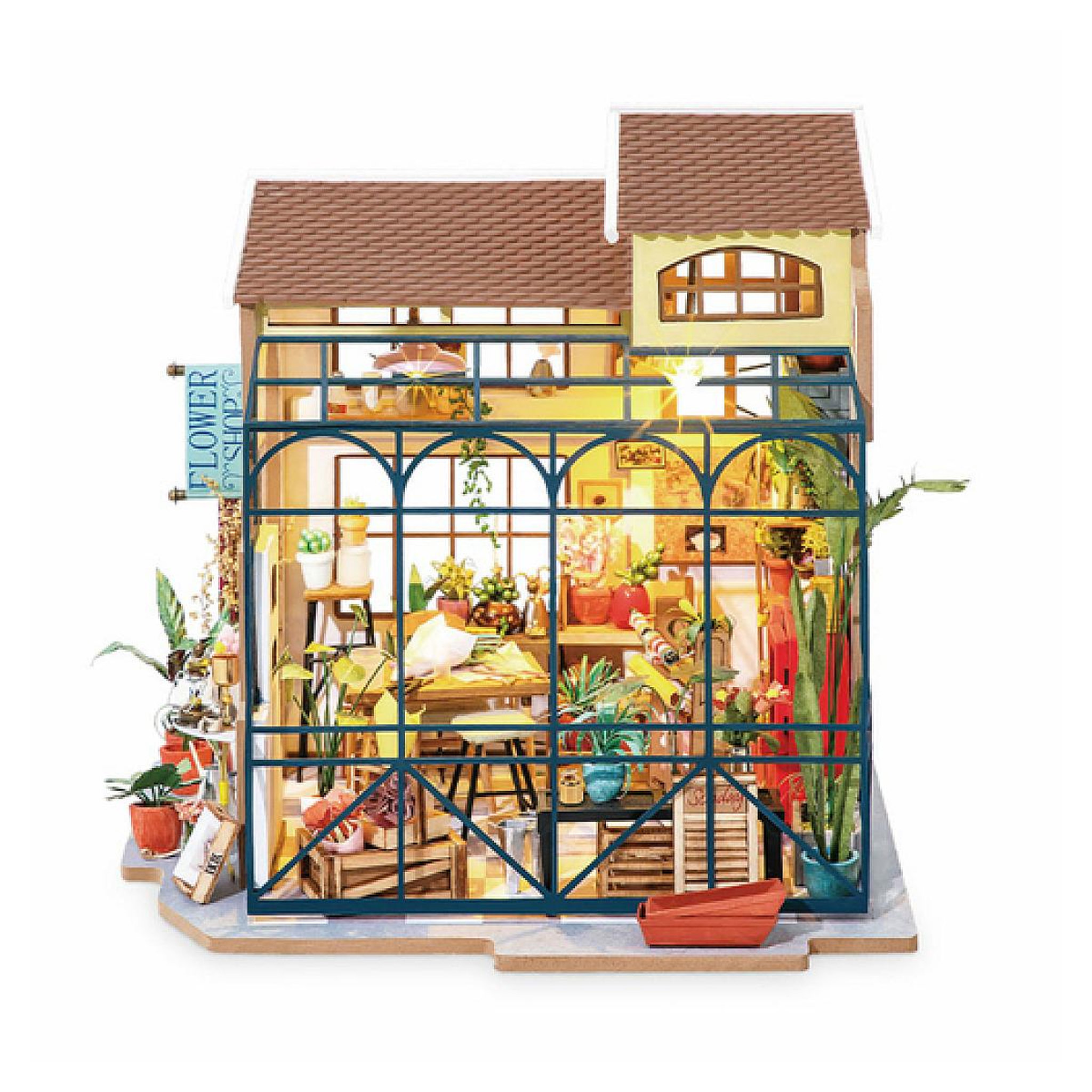 Voir la diapositive 3 : ROBOTIME Maquette Emily's Flower Shop