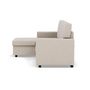 Voir la diapositive 5 : BEST MOBILIER Meiya - canapé d'angle réversible 4 places convertible avec coffre en tissu