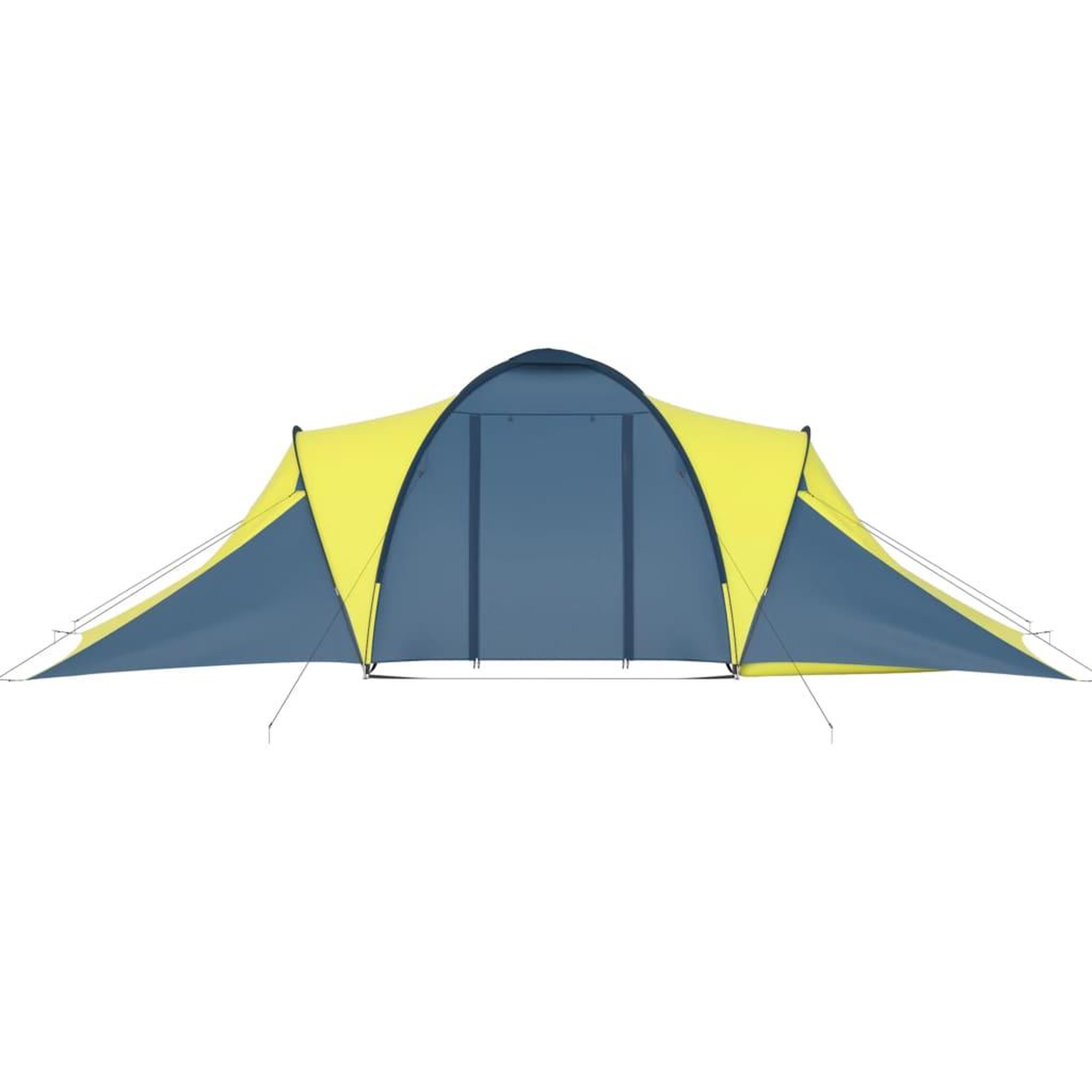 Voir la diapositive 4 : VIDAXL Tente de camping pour 6 personnes bleu et jaune