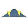 Voir la diapositive 4 : VIDAXL Tente de camping pour 6 personnes bleu et jaune