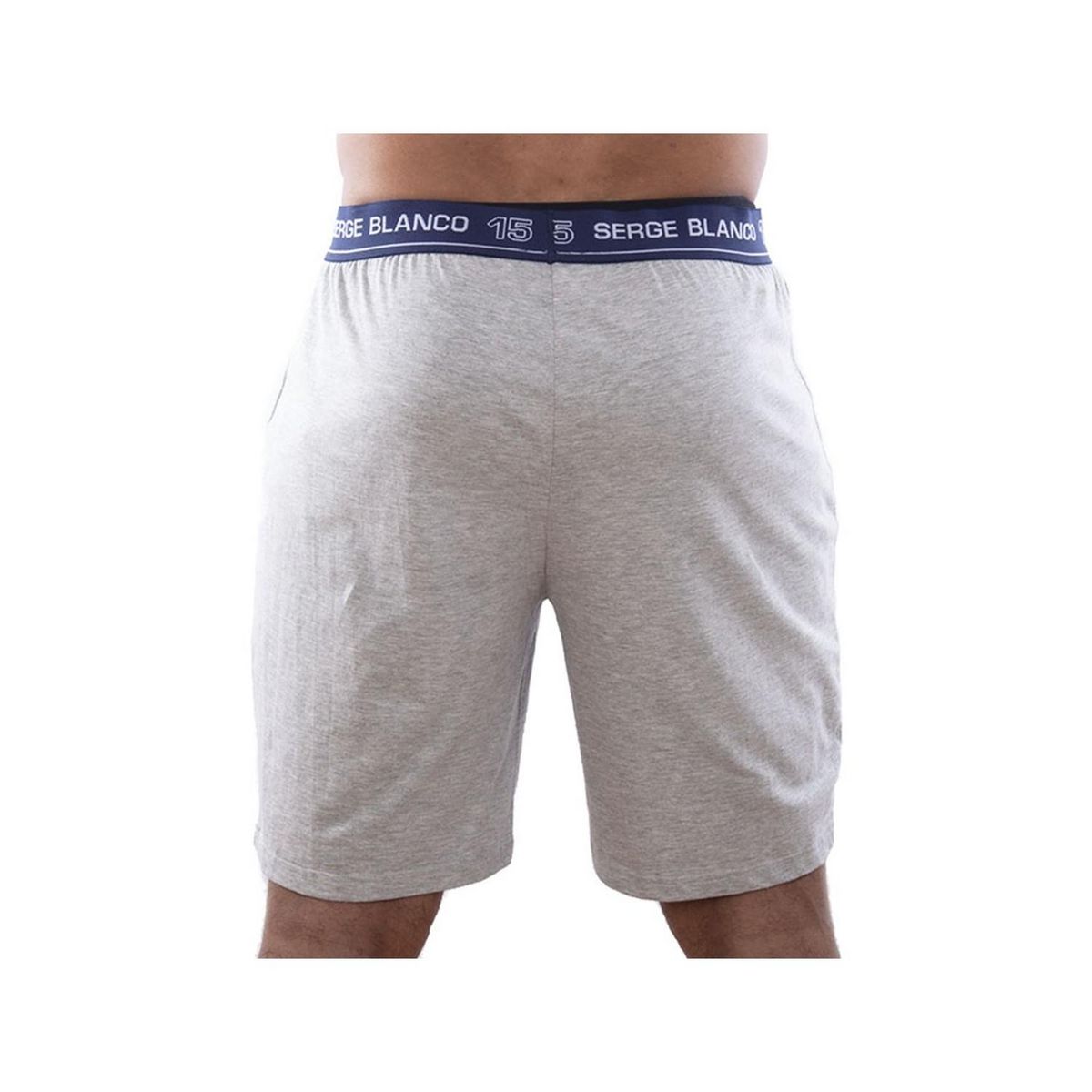 SERGE BLANCO Ensemble homme Pyjama court T-shirt col tunisien