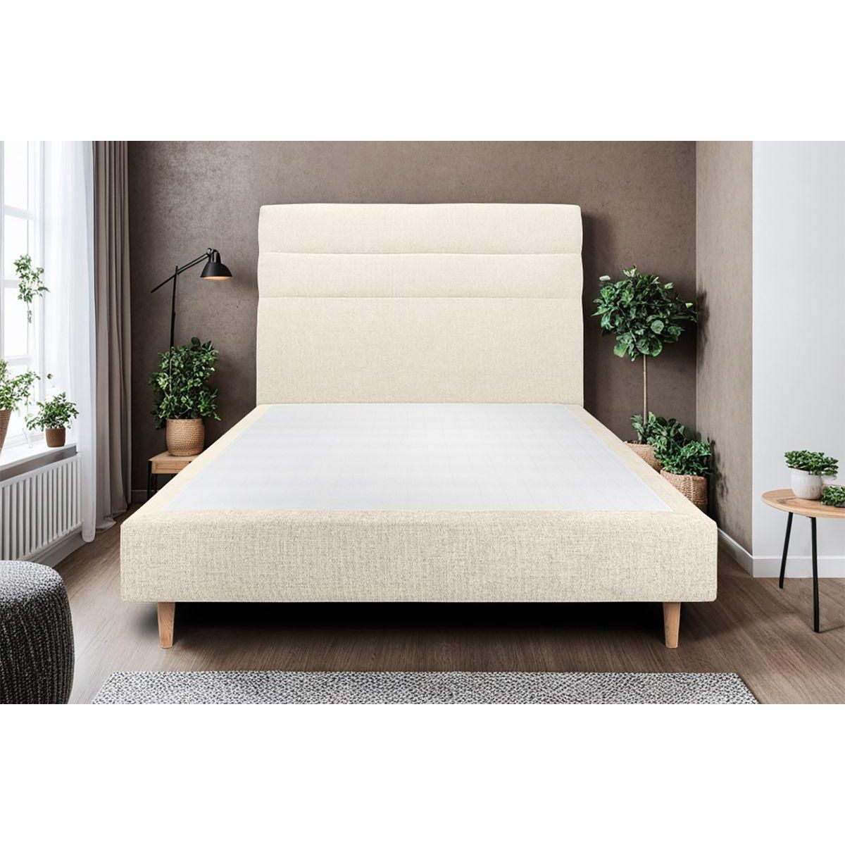 Sommeil de Plomb Tete de lit Lignes Tissu  - Ep 10 cm rembourré