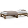 Voir la diapositive 5 : VIDAXL Lit coulissant sans matelas marron miel 2x(90x190) cm