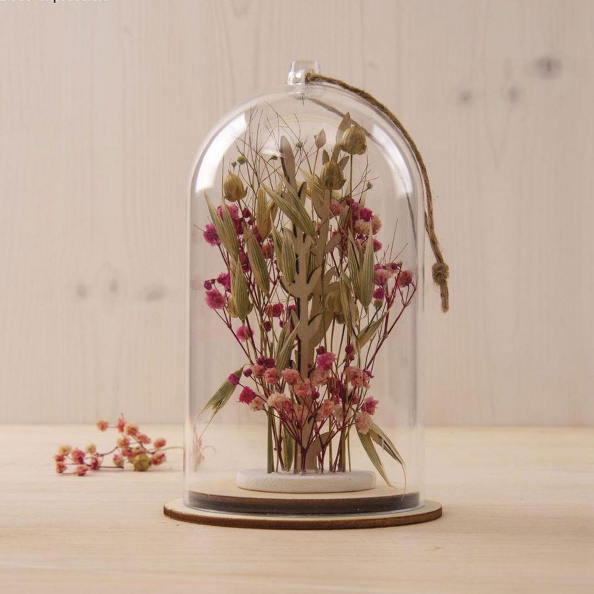 Rayher Bouquet de fleurs séchées vertes et roses