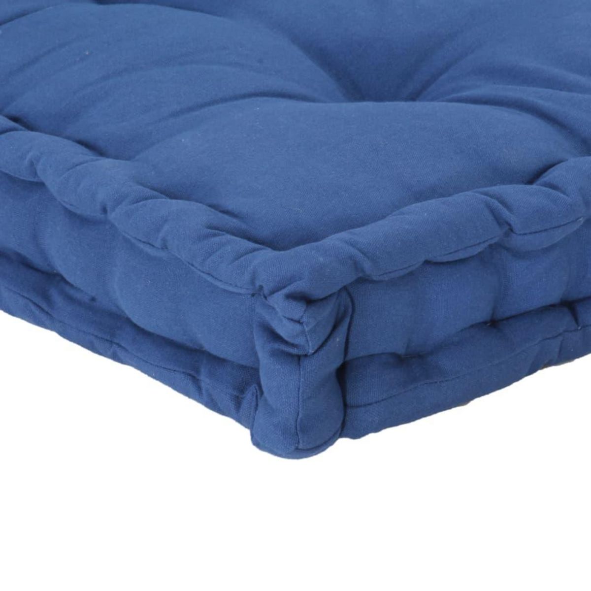 VIDAXL Coussin de plancher de palette Coton 120x80x10 cm Bleu clair