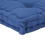 Voir la diapositive 5 : VIDAXL Coussin de plancher de palette Coton 120x80x10 cm Bleu clair