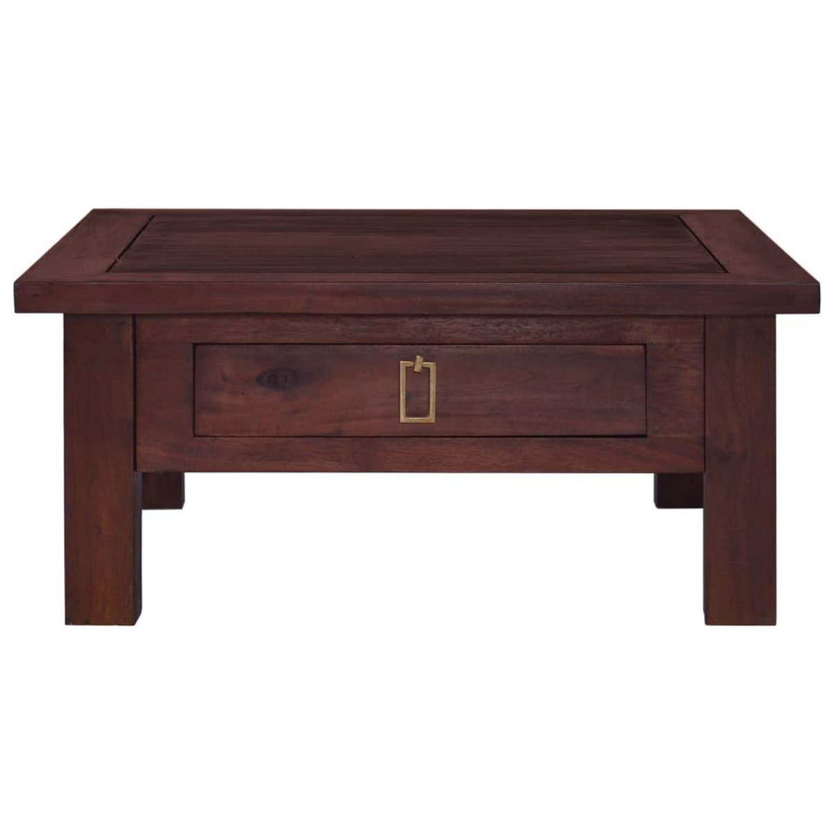 VIDAXL Table basse Marron classique 68x68x30 cm Bois d'acajou massif