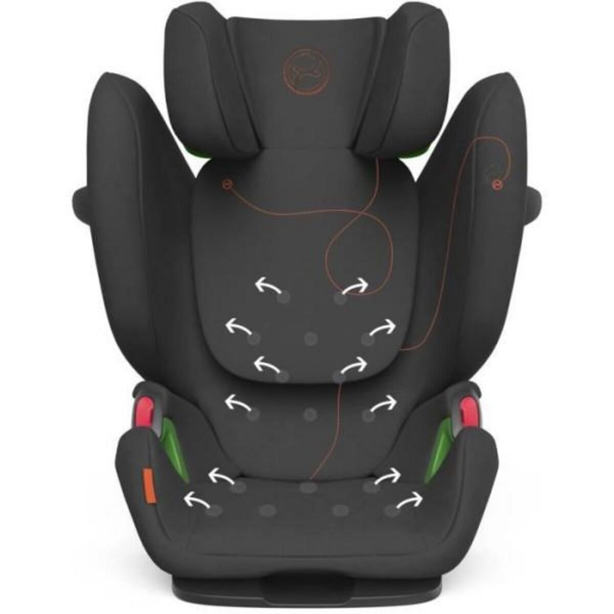 Siege Auto CYBEX Pallas B2-Fix Volcano - Groupe 1/2/3 - Isofix - Noir pas  cher 