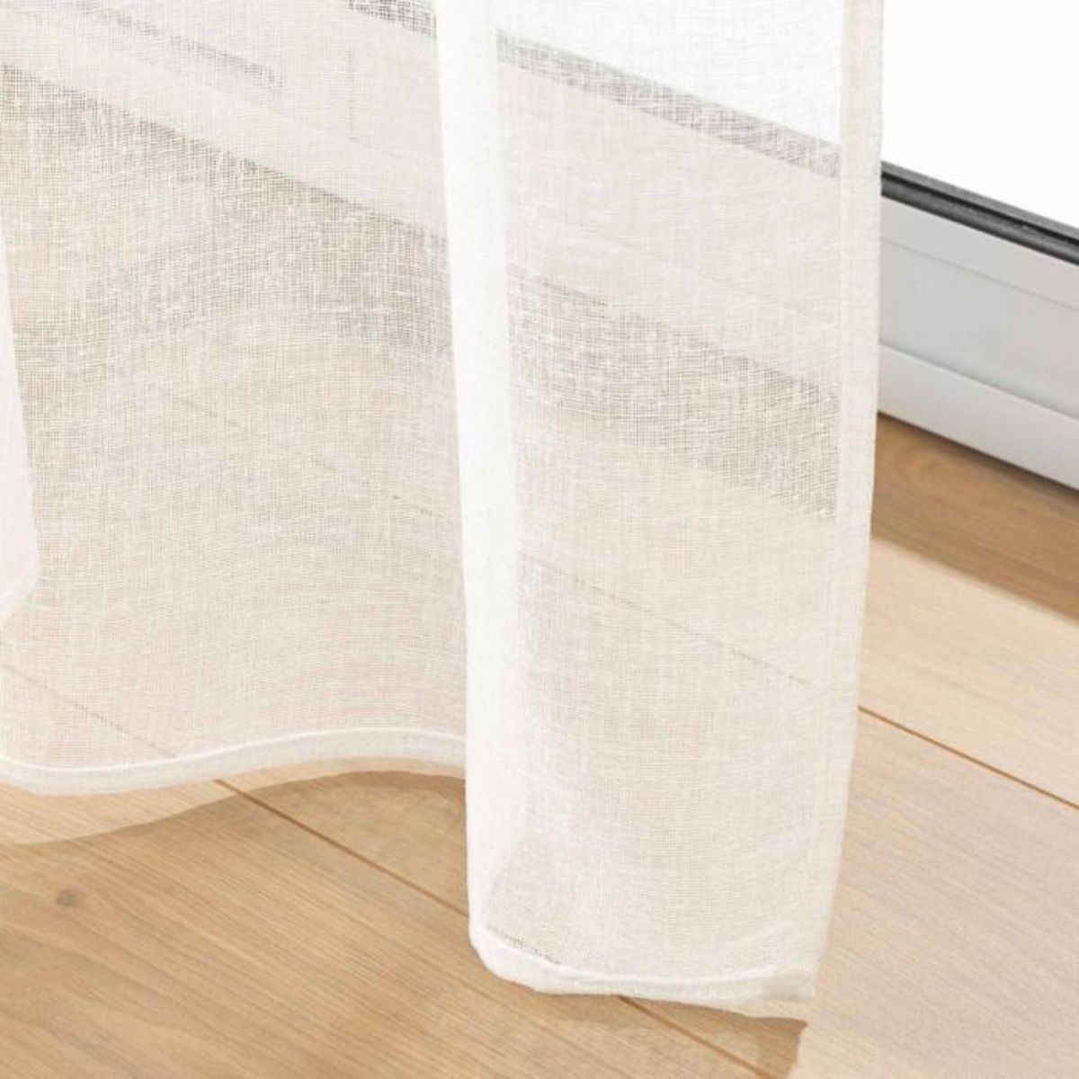 Paris Prix Voilage Passe-Tringle  Carlin  90x200cm Naturel