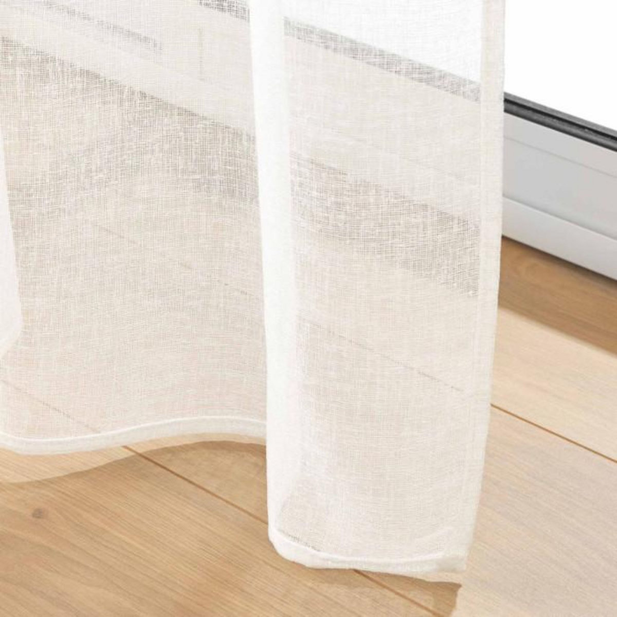 Paris Prix Voilage Passe-Tringle  Carlin  90x200cm Naturel