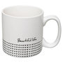 Voir la diapositive 5 : SECRET DE GOURMET Lot de 4 Mugs & Rack Design  Life  24cl Blanc