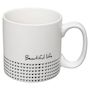 Voir la diapositive 5 : SECRET DE GOURMET Lot de 4 Mugs & Rack Design  Life  24cl Blanc