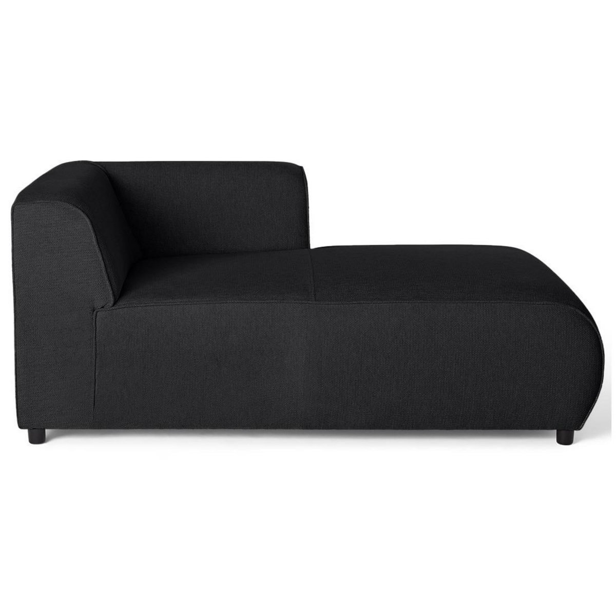 LISA DESIGN Suaro - module d'assise méridienne droit en tissu texturé