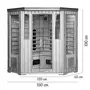 CONCEPT USINE Sauna infrarouge chromothérapie luxe 3/4 places NARVIK