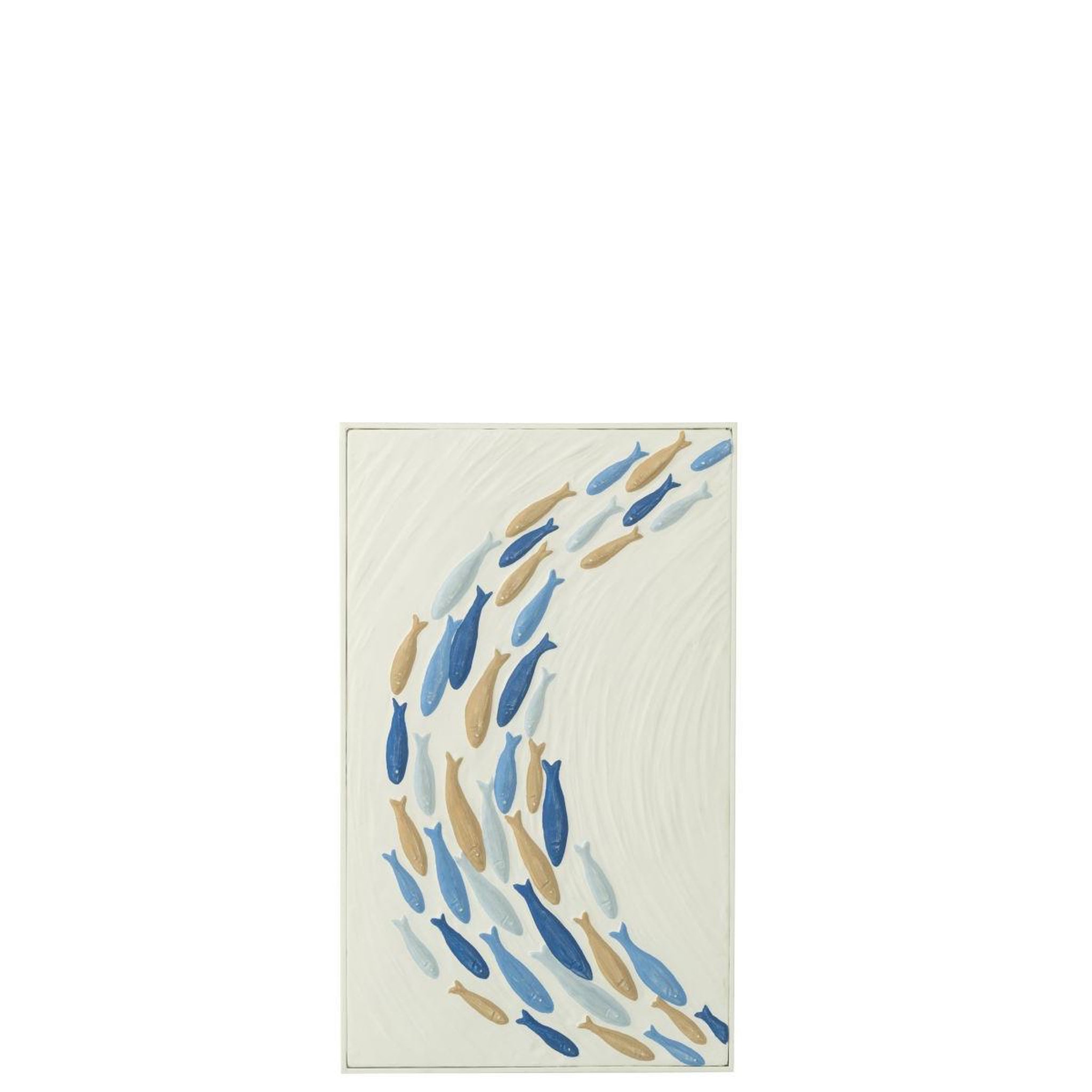 Voir la diapositive 4 : J-LINE Déco murale banc de poisson  doli  60cm multicolore
