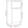 Voir la diapositive 6 : VIDAXL Buffets 2 pcs Chene Sonoma 30x30x70 cm Bois d'ingenierie