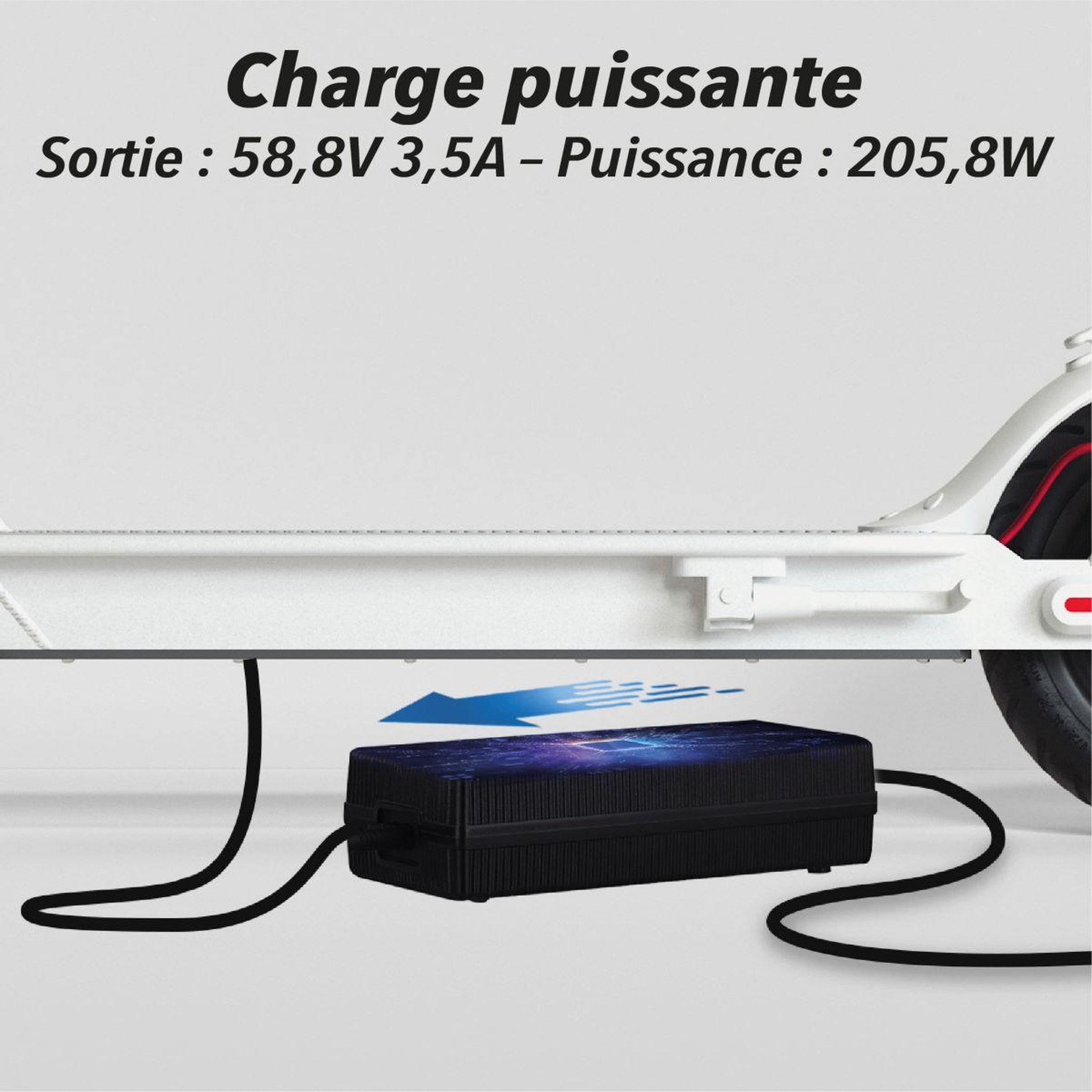 Voir la diapositive 3 : TNB Chargeur 58.8v pour trottinettes électriques