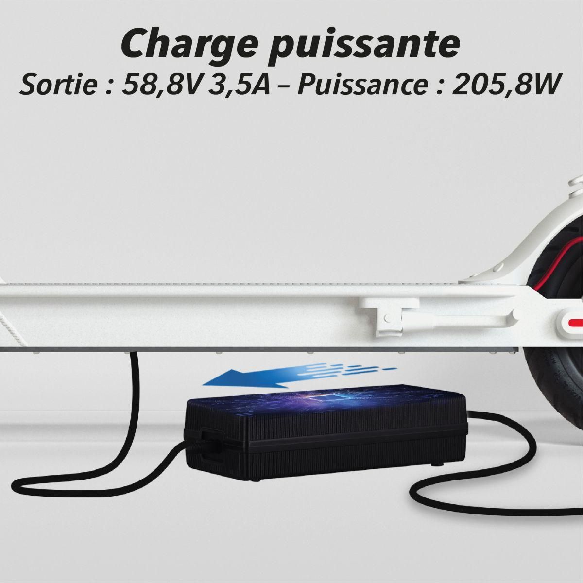 TNB Chargeur 58.8V pour trottinettes électriques