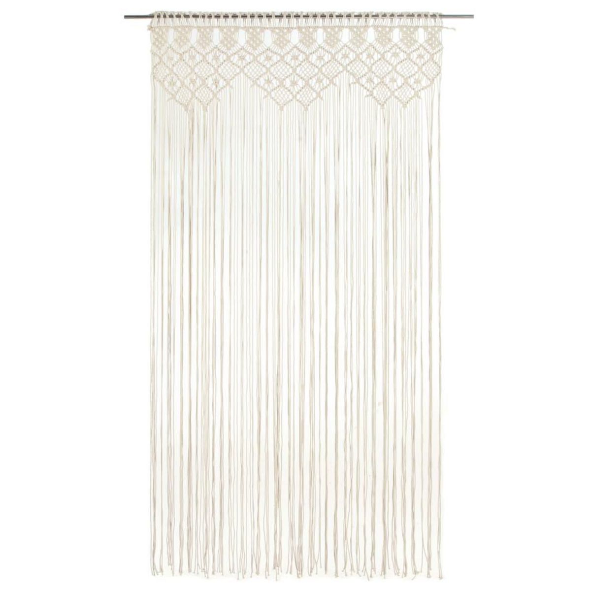 VIDAXL Rideau en macrame 140x240 cm Coton