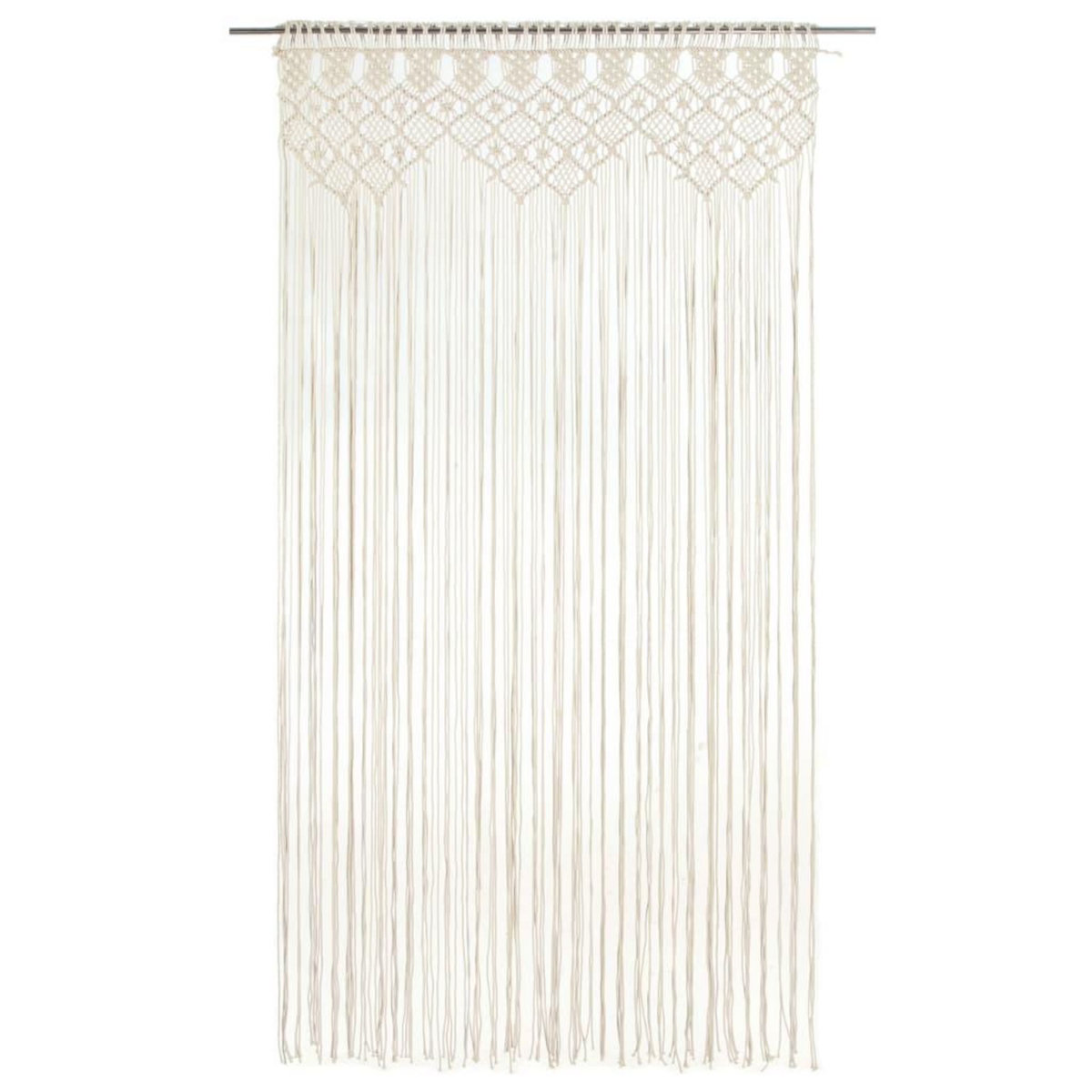 VIDAXL Rideau en macrame 140x240 cm Coton